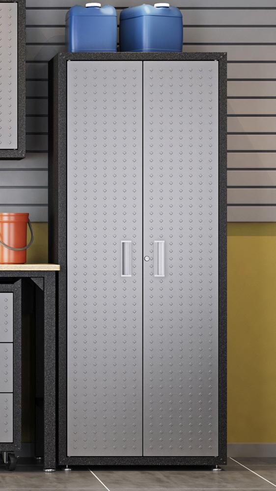 Manhattan Comfort - Fortress Garage Cabinet with 4 Adjustable Shelves in Grey - 1GMCF veiw 11