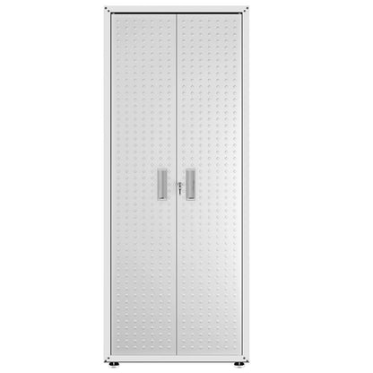 Manhattan Comfort - Fortress Garage Cabinet with 4 Adjustable Shelves in White - 1GMCF-WH veiw 1