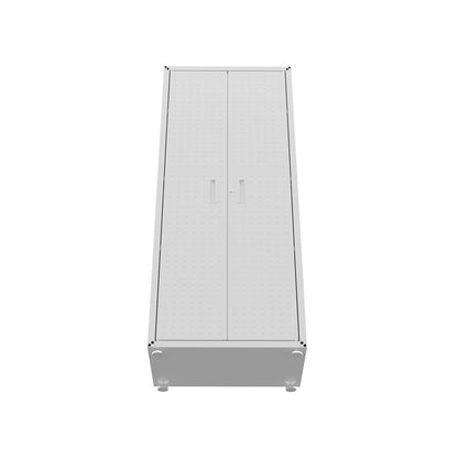Manhattan Comfort - Fortress Garage Cabinet with 4 Adjustable Shelves in White - 1GMCF-WH veiw 3