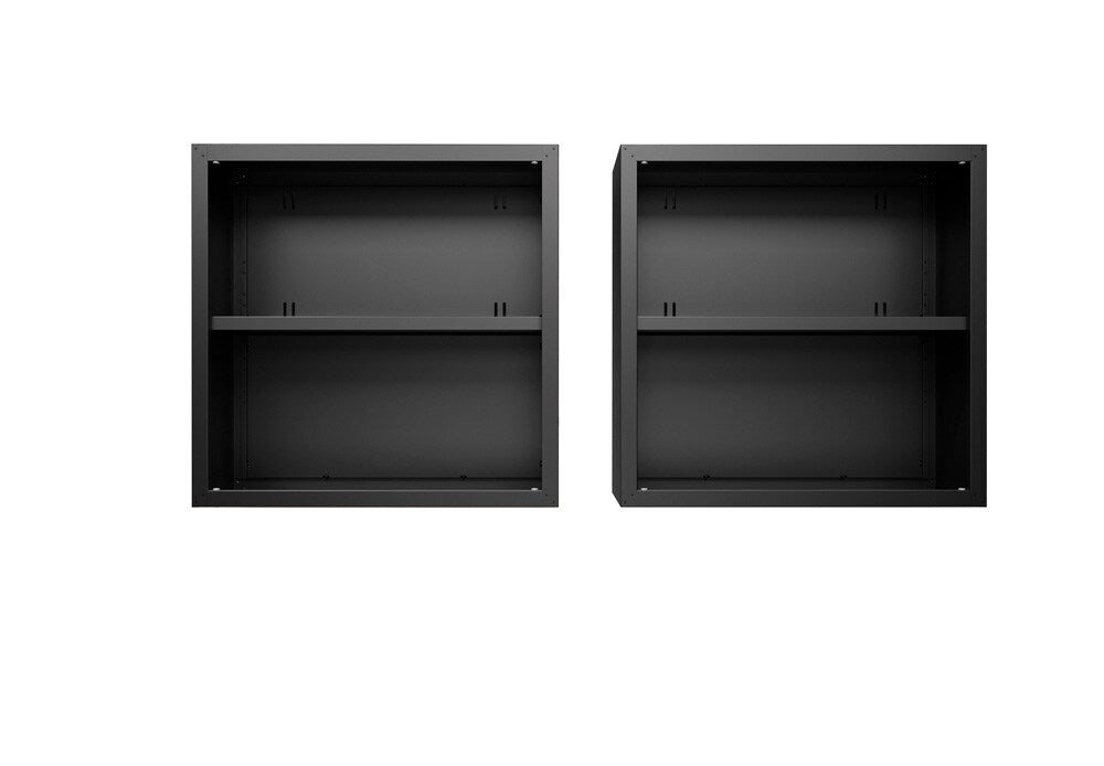 Manhattan Comfort - Fortress Garage Cabinet with 4 Adjustable Shelves in Charcoal Grey - Set of 2 - 2-5GMC-CH veiw 6