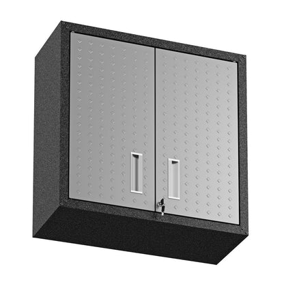 Manhattan Comfort - Fortress Garage Cabinet with 4 Adjustable Shelves in Grey - Set of 2 - 2-5GMC veiw 3