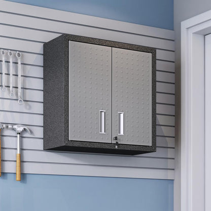 Manhattan Comfort - Fortress Garage Cabinet with 4 Adjustable Shelves in Grey - Set of 2 - 2-5GMC veiw 8
