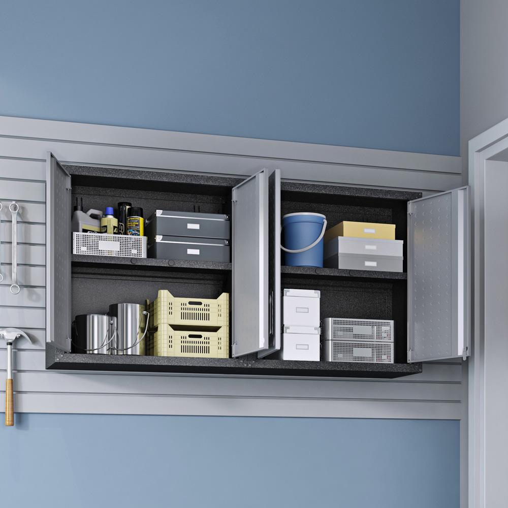 Manhattan Comfort - Fortress Garage Cabinet with 4 Adjustable Shelves in Grey - Set of 2 - 2-5GMC veiw 9