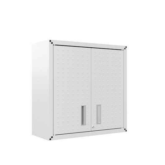 Manhattan Comfort - Fortress Garage Cabinet with 4 Adjustable Shelves in White - Set of 2 - 2-5GMC-WH veiw 2