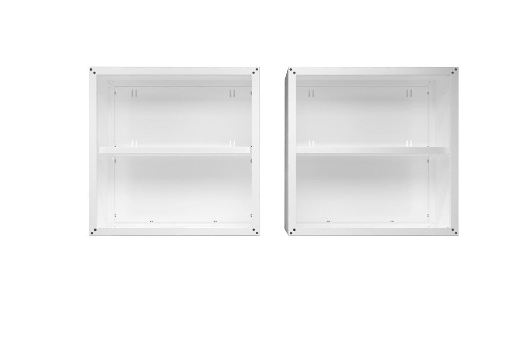 Manhattan Comfort - Fortress Garage Cabinet with 4 Adjustable Shelves in White - Set of 2 - 2-5GMC-WH veiw 5
