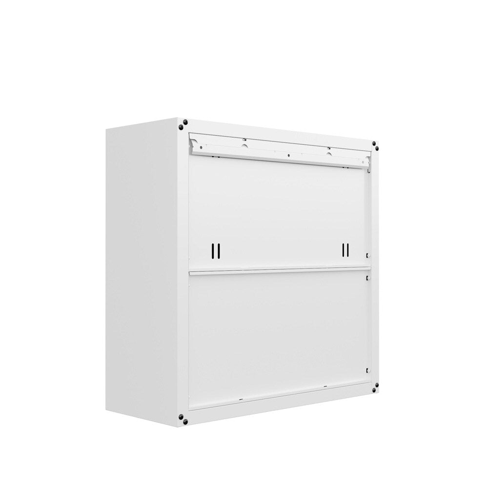 Manhattan Comfort - Fortress Garage Cabinet with 4 Adjustable Shelves in White - Set of 2 - 2-5GMC-WH veiw 8