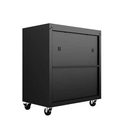 Manhattan Comfort - Fortress Garage Cabinet with 1 Full Extension Drawers in Charcoal Grey - 2GMCC-CH veiw 6