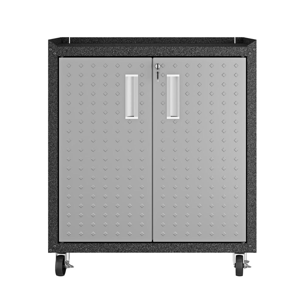 Manhattan Comfort - Fortress 30x18 Garage Cabinet with 2 Adjustable Shelves in Grey - 3GMCC veiw 1