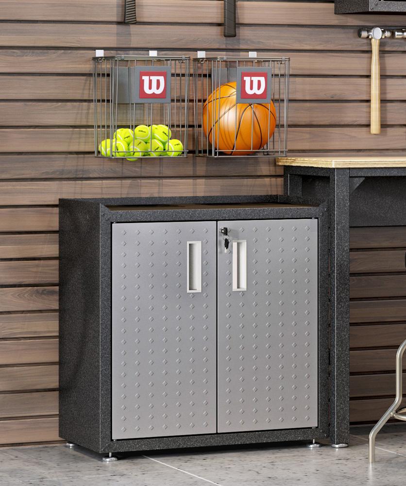 Manhattan Comfort - Fortress 30x18 Garage Cabinet with 2 Adjustable Shelves in Grey - 3GMCC veiw 10