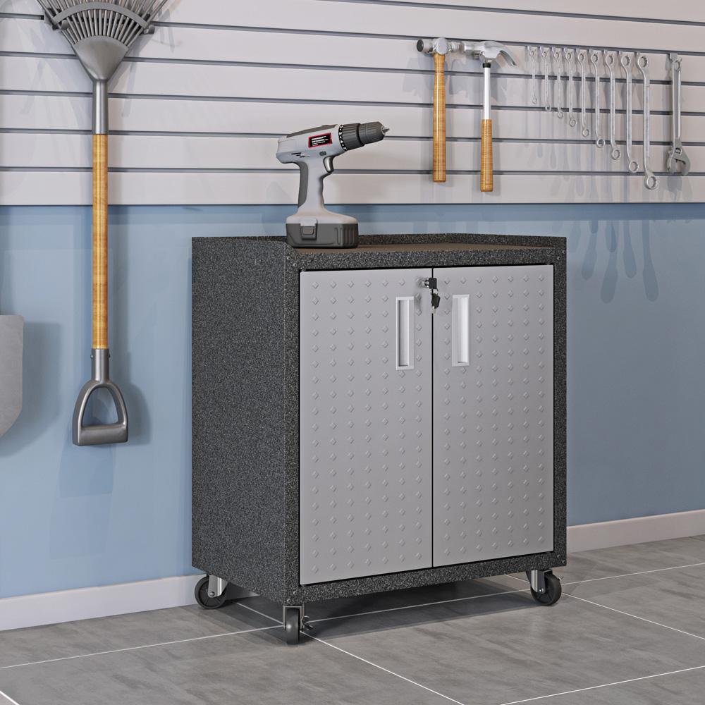 Manhattan Comfort - Fortress 30x18 Garage Cabinet with 2 Adjustable Shelves in Grey - 3GMCC veiw 11