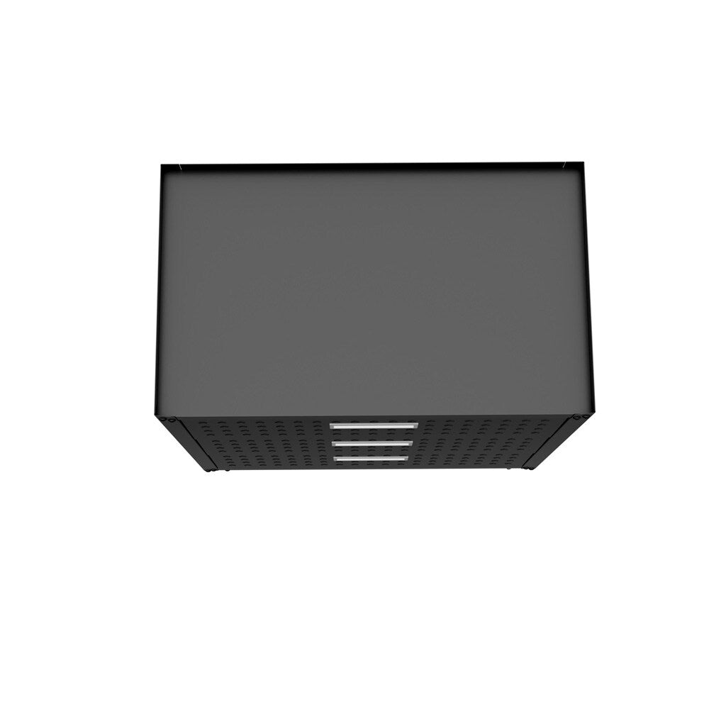 Manhattan Comfort - Fortress Garage Cabinet with 3 Full Extension Drawers in Charcoal Grey - 4GMCC-CH veiw 7