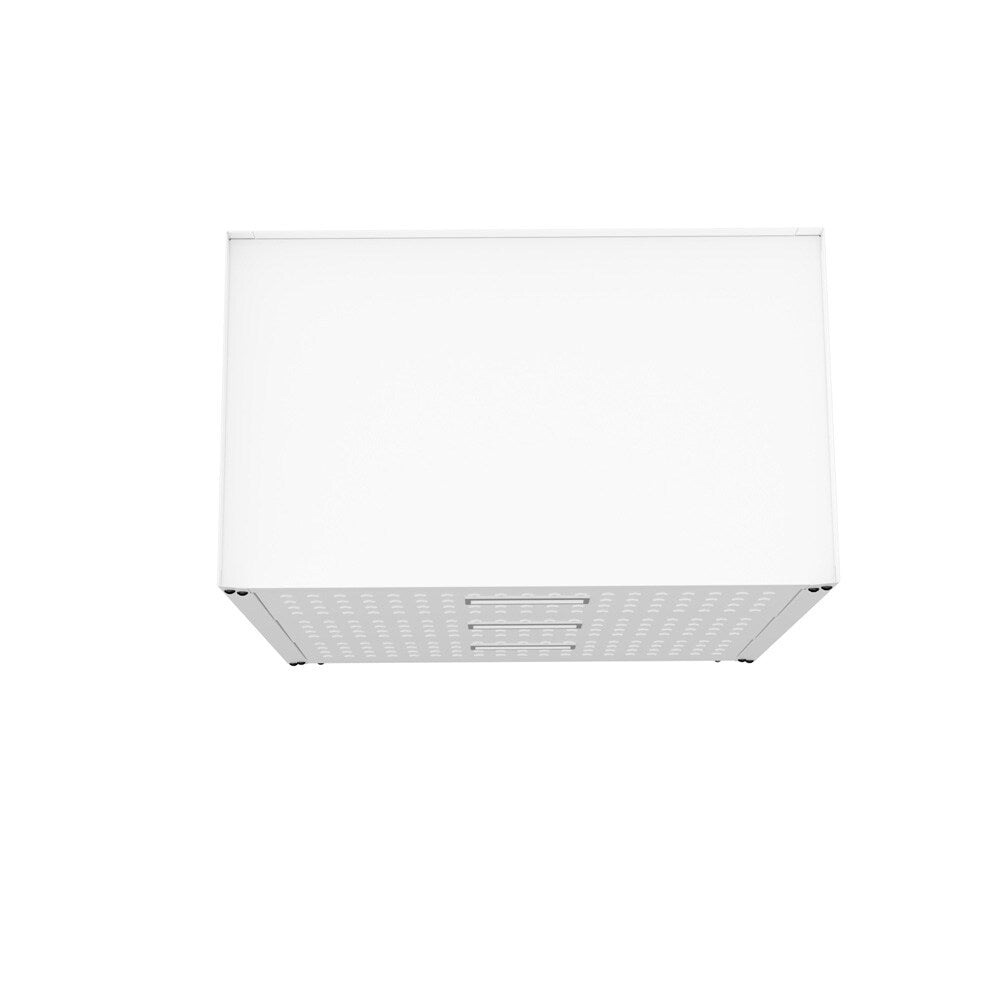 Manhattan Comfort - Fortress Garage Cabinet with 3 Full Extension Drawers in White - 4GMCC-WH veiw 6