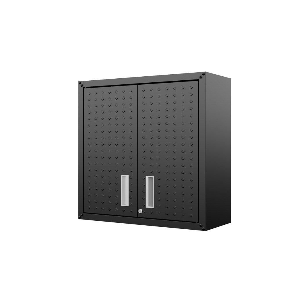 Manhattan Comfort - Fortress Garage Cabinet with 2 Adjustable Shelves in Charcoal Grey - 5GMC-CH veiw 3