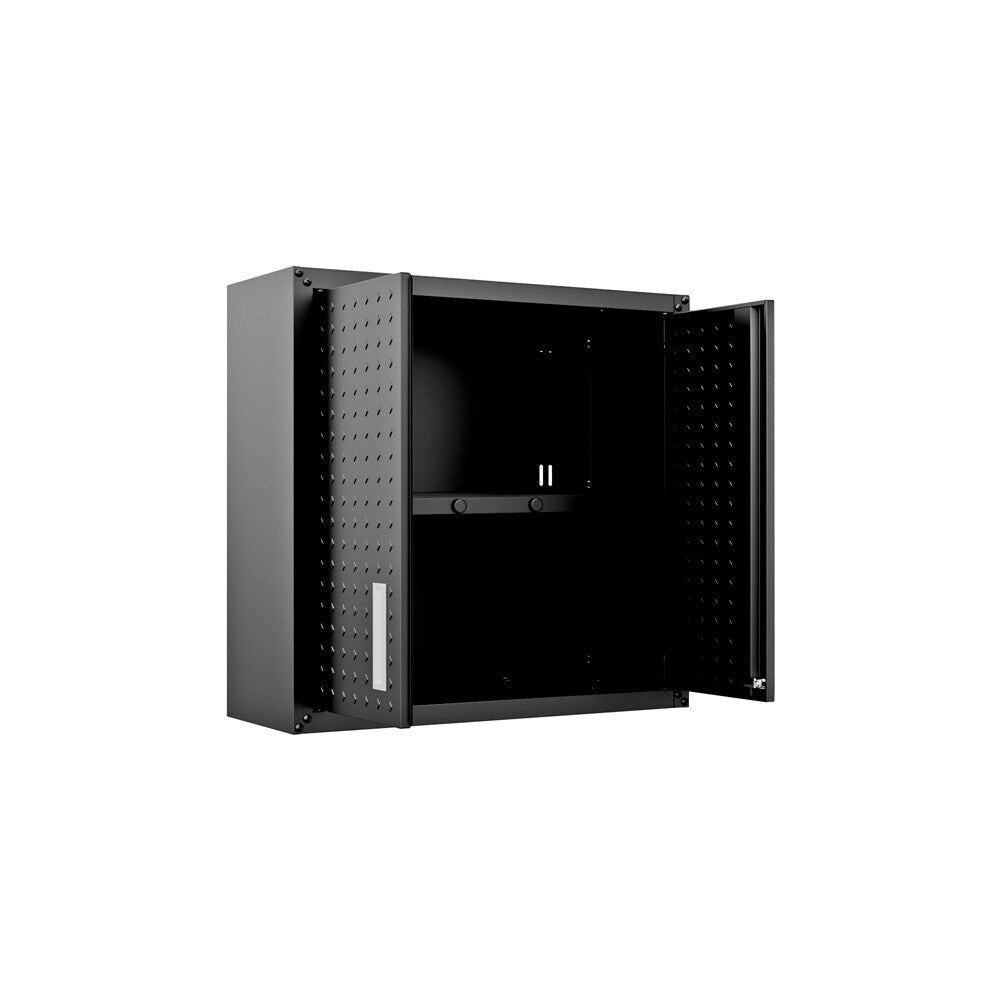 Manhattan Comfort - Fortress Garage Cabinet with 2 Adjustable Shelves in Charcoal Grey - 5GMC-CH veiw 5