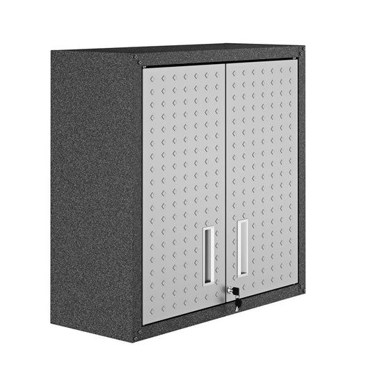 Manhattan Comfort - Fortress Garage Cabinet with 2 Adjustable Shelves in Grey - 5GMC veiw 1
