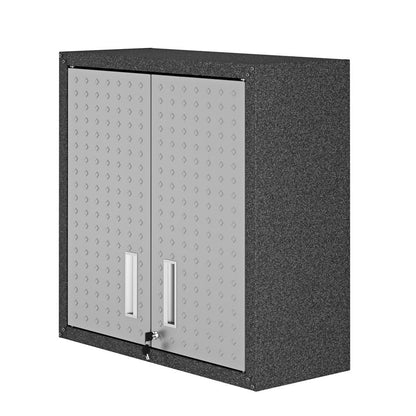 Manhattan Comfort - Fortress Garage Cabinet with 2 Adjustable Shelves in Grey - 5GMC veiw 2