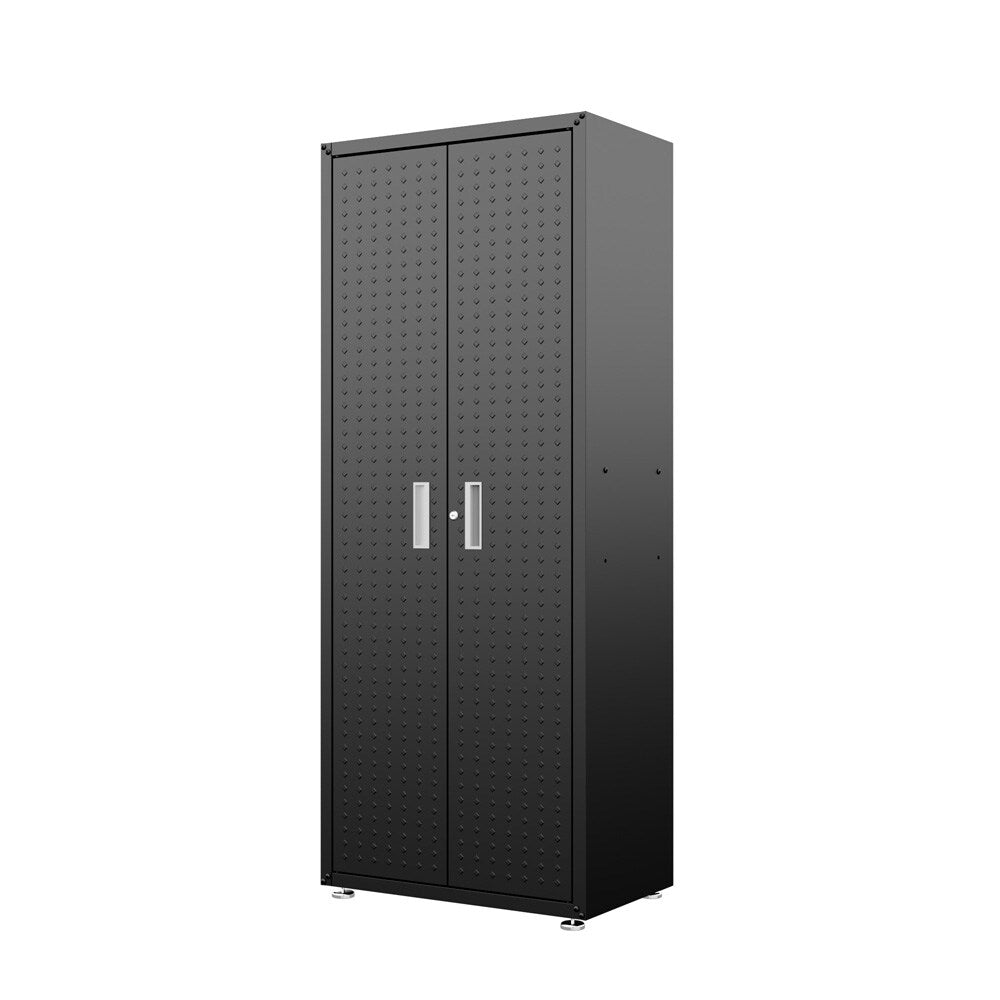 Manhattan Comfort - 6-Piece Fortress Garage Set with 3 Drawers in Charcoal Grey - 6-GGGG-CH veiw 3