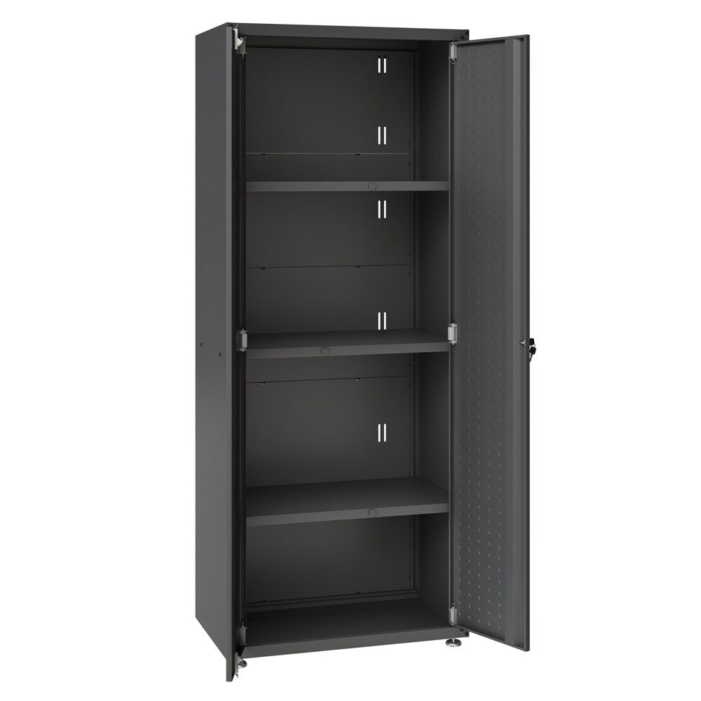 Manhattan Comfort - 6-Piece Fortress Garage Set with 3 Drawers in Charcoal Grey - 6-GGGG-CH veiw 5