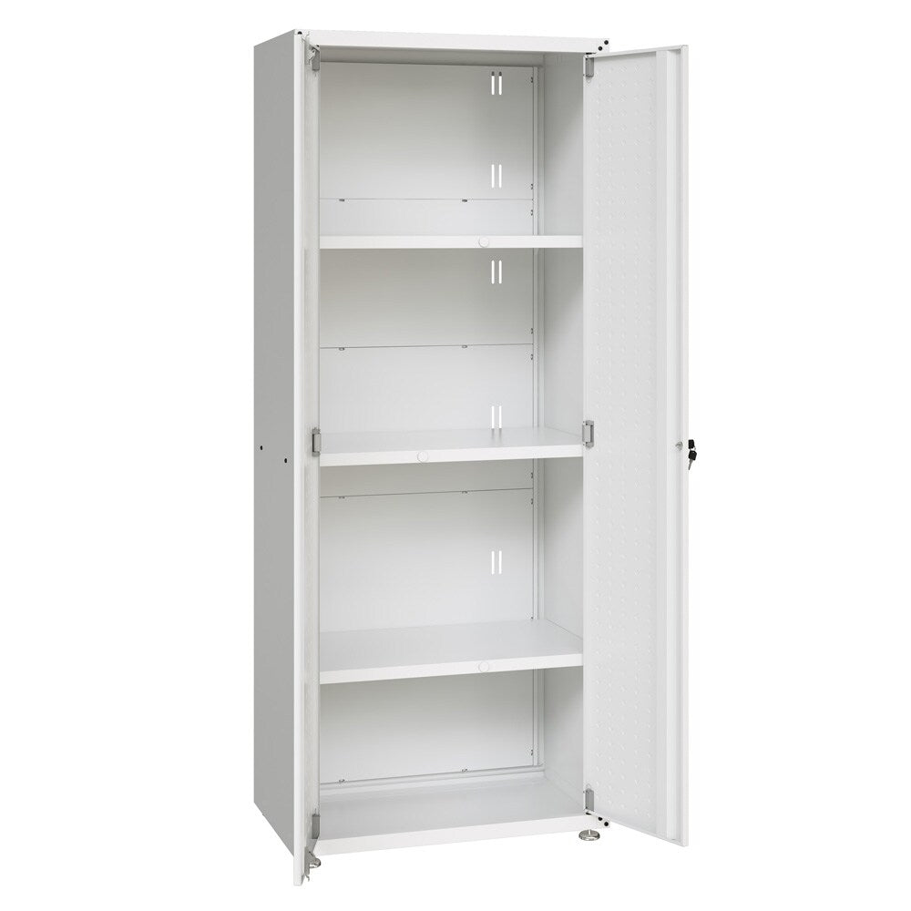 Manhattan Comfort - 6-Piece Fortress Garage Set with 3 Drawers in White - 6-GGGG-WH veiw 3