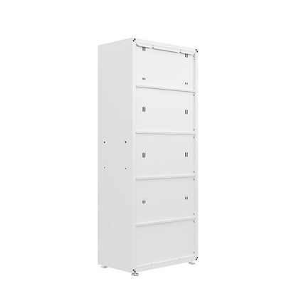 Manhattan Comfort - 6-Piece Fortress Garage Set with 3 Drawers in White - 6-GGGG-WH veiw 4