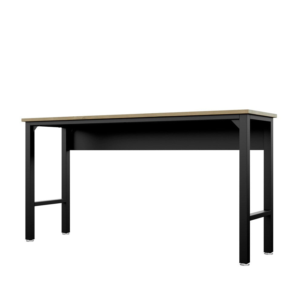 Manhattan Comfort - Fortress Garage Table with Steel Legs in Charcoal Grey - 6GMC-CH veiw 2