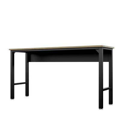 Manhattan Comfort - Fortress Garage Table with Steel Legs in Charcoal Grey - 6GMC-CH veiw 2