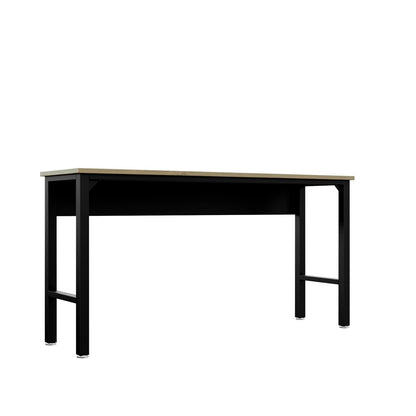 Manhattan Comfort - Fortress Garage Table with Steel Legs in Charcoal Grey - 6GMC-CH veiw 4