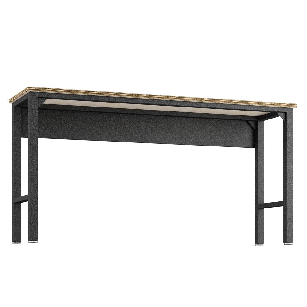 Manhattan Comfort - Fortress Garage Table with Steel Legs in Grey - 6GMC veiw 4