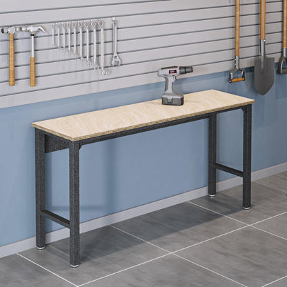 Manhattan Comfort - Fortress Garage Table with Steel Legs in Grey - 6GMC veiw 7