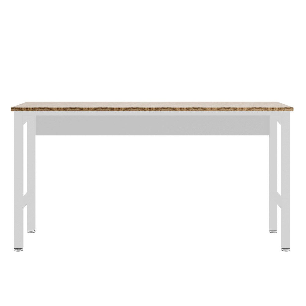 Manhattan Comfort - Fortress Garage Table with Steel Legs in White - 6GMC-WH veiw 1