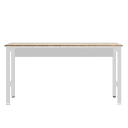 Manhattan Comfort - Fortress Garage Table with Steel Legs in White - 6GMC-WH veiw 1