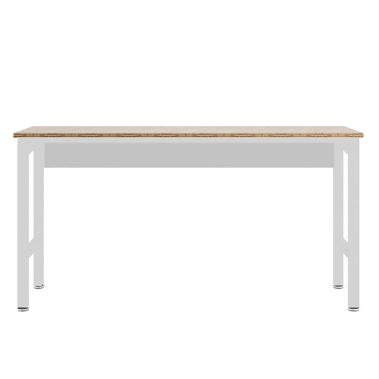 Manhattan Comfort - Fortress Garage Table with Steel Legs in White - 6GMC-WH veiw 1