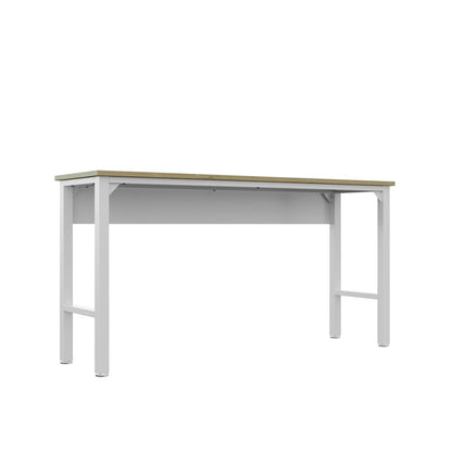 Manhattan Comfort - Fortress Garage Table with Steel Legs in White - 6GMC-WH veiw 4