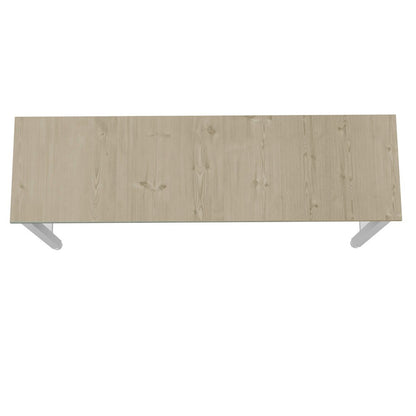 Manhattan Comfort - Fortress Garage Table with Steel Legs in White - 6GMC-WH veiw 6