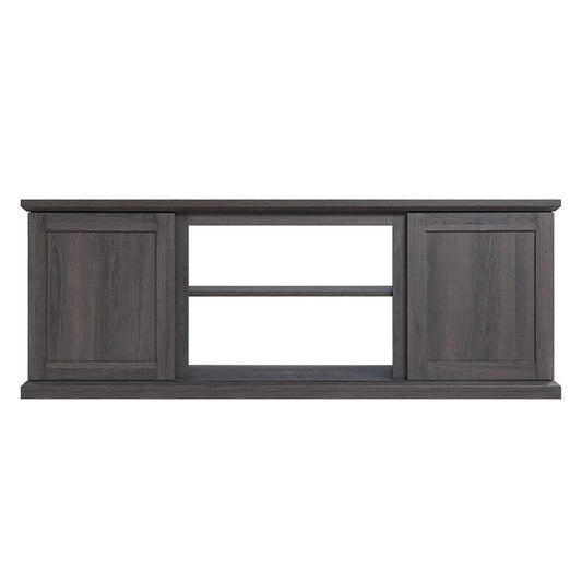 Manhattan Comfort - Franklin TV Stand with 6 Fixed Shelves in Brown - TVFP3-BR veiw 1