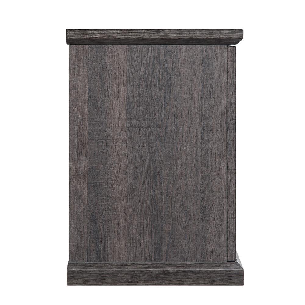 Manhattan Comfort - Franklin TV Stand with 6 Fixed Shelves in Brown - TVFP3-BR veiw 3