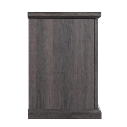 Manhattan Comfort - Franklin TV Stand with 6 Fixed Shelves in Brown - TVFP3-BR veiw 3