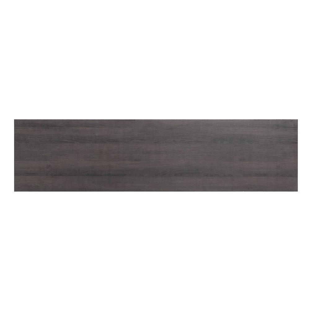 Manhattan Comfort - Franklin TV Stand with 6 Fixed Shelves in Brown - TVFP3-BR veiw 4