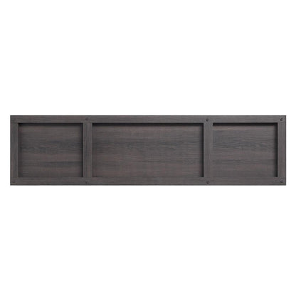 Manhattan Comfort - Franklin TV Stand with 6 Fixed Shelves in Brown - TVFP3-BR veiw 5
