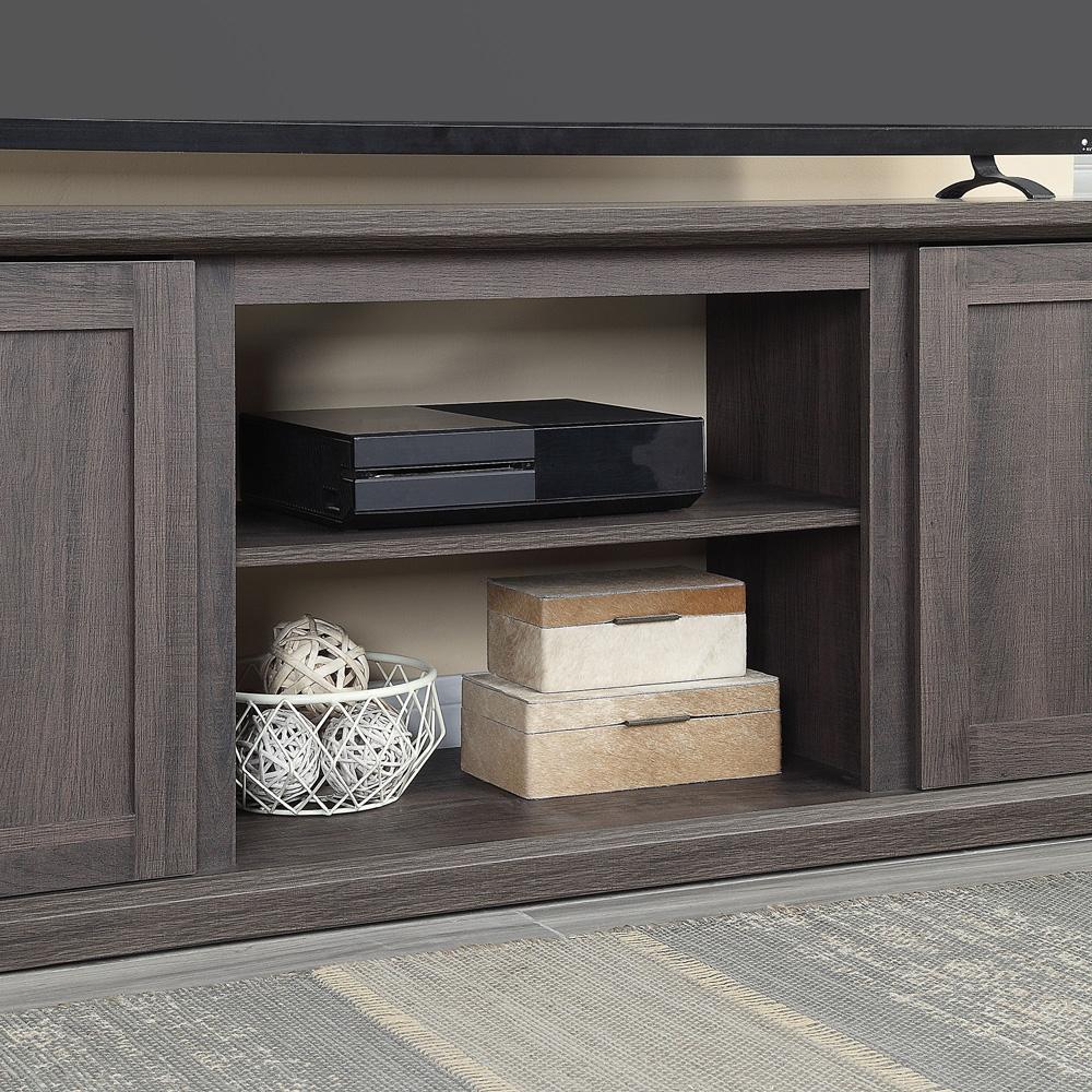 Manhattan Comfort - Franklin TV Stand with 6 Fixed Shelves in Brown - TVFP3-BR veiw 7
