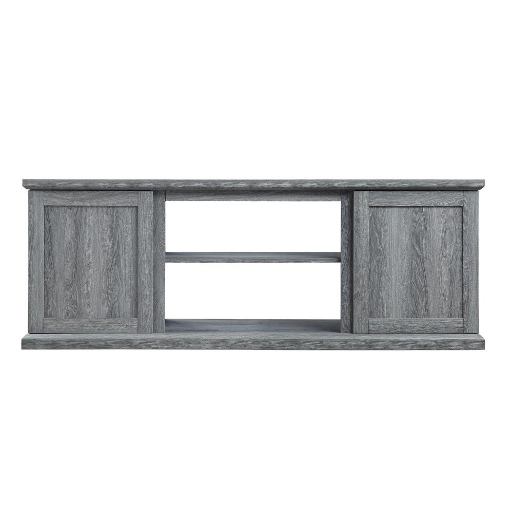 Manhattan Comfort - Franklin TV Stand with 6 Fixed Shelves in Grey - TVFP3-GY veiw 1