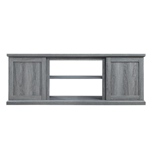 Manhattan Comfort - Franklin TV Stand with 6 Fixed Shelves in Grey - TVFP3-GY veiw 1