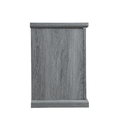 Manhattan Comfort - Franklin TV Stand with 6 Fixed Shelves in Grey - TVFP3-GY veiw 5