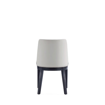 Manhattan Comfort - Gansevoort Faux Leather Dining Chairs with Beech Wood Legs in Stone Grey - Set of 4 - 2-DC051-ST veiw 6