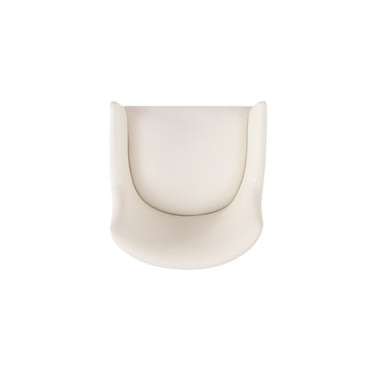 Manhattan Comfort - Gansevoort Faux Leather Armchair with Beech Wood Legs in Cream - Set of 2 - 2-DC051AR-CR veiw 7
