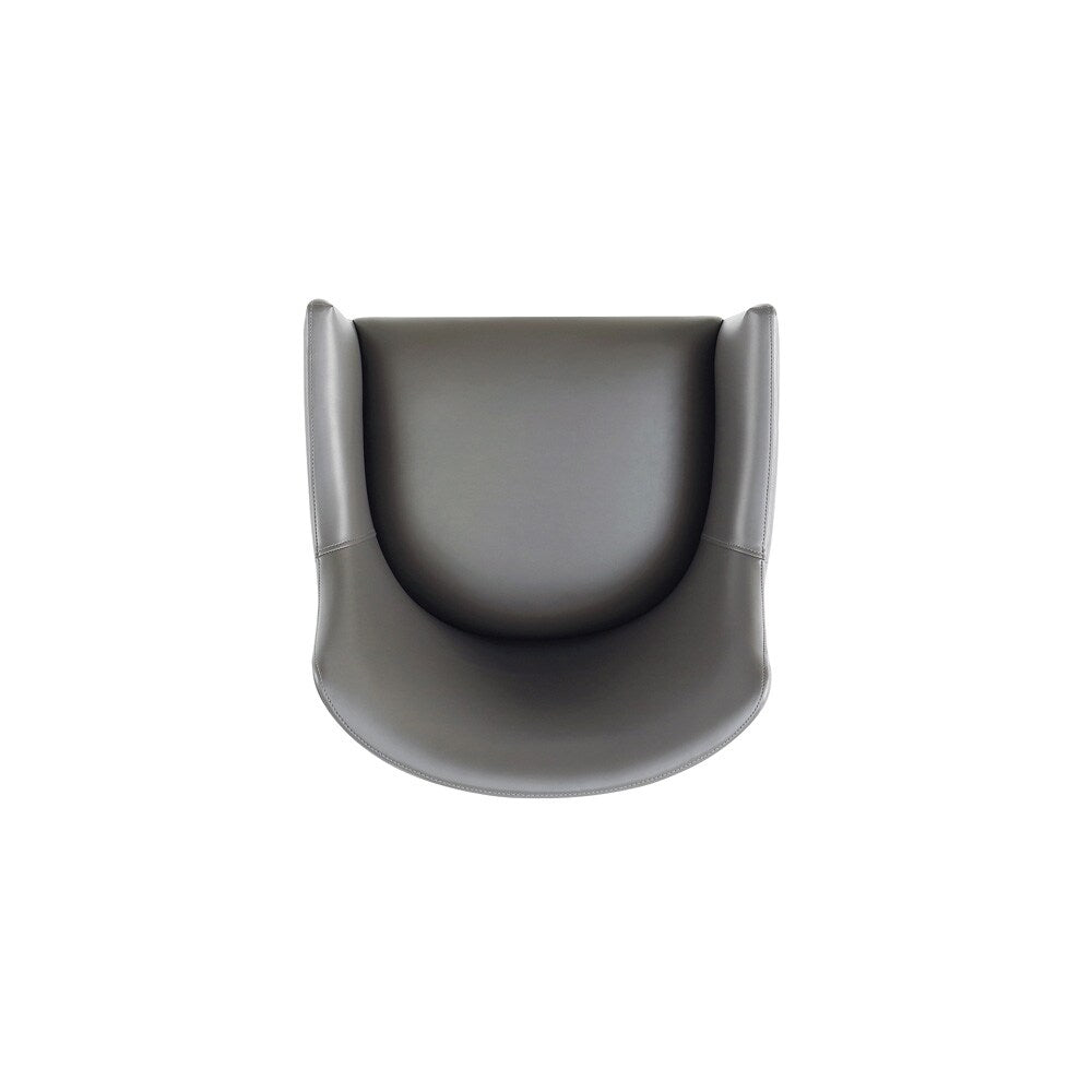 Manhattan Comfort - Gansevoort Faux Leather Armchair with Beech Wood Legs in Pebble Grey - Set of 2 - 2-DC051AR-PE veiw 7