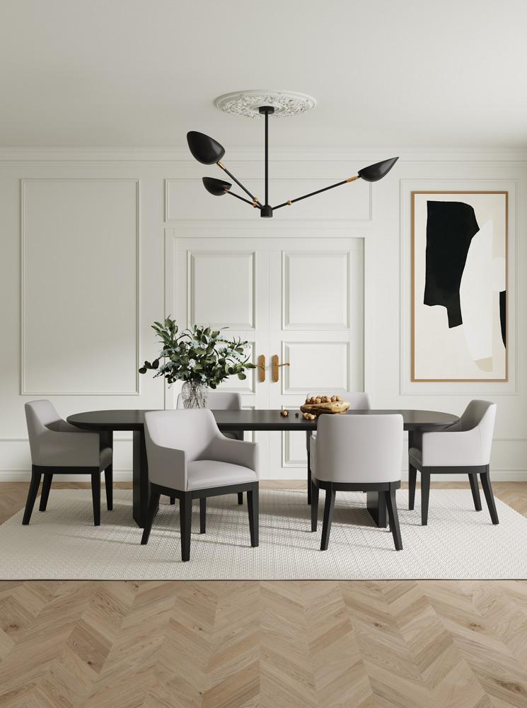 Manhattan Comfort - Gansevoort Faux Leather Armchair with Beech Wood Legs in Light Grey - DC051AR-LG veiw 9