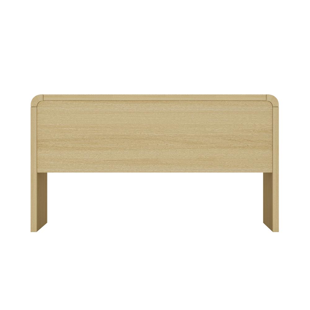 Manhattan Comfort - Grace 54 Home Office Desk with 2 Drawers in Natural Oak and Gold - DK001-GNO veiw 7