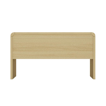 Manhattan Comfort - Grace 54 Home Office Desk with 2 Drawers in Natural Oak and Gold - DK001-GNO veiw 7