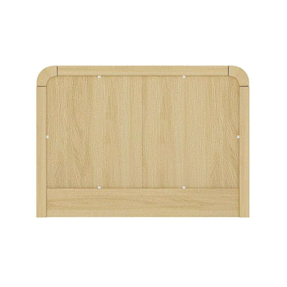Manhattan Comfort - Grace Nightstand with 2 Drawers in Natural Oak and Gold - NS007-GNO veiw 6